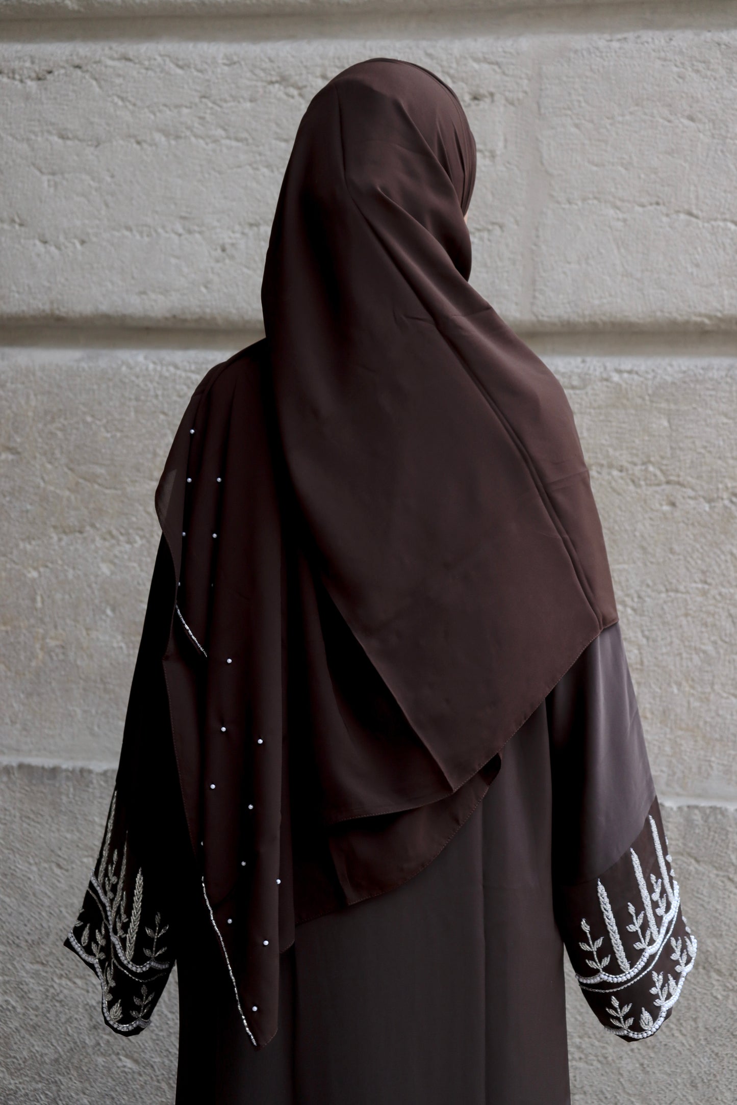 Abaya Pearl - Brown
